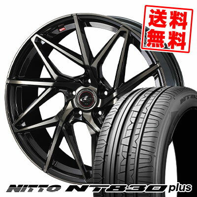 225/40R18 92Y ニットー NT830 plus LEONIS IT サマータイヤホイール4本セット 【取付対象】