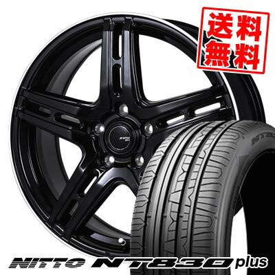 225/40R18 92Y ニットー NT830 plus JP STYLE R52 サマータイヤホイール4本セット 【取付対象】