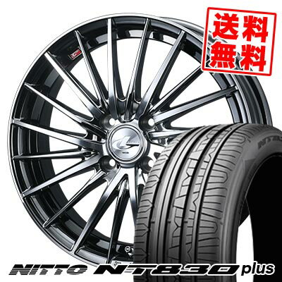 165/45R16 74W ニットー NT830 plus LEONIS FR サマータイヤホイール4本セット 【取付対象】