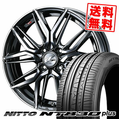 165/45R16 74W ニットー NT830 plus LEONIS LM サマータイヤホイール4本セット 【取付対象】