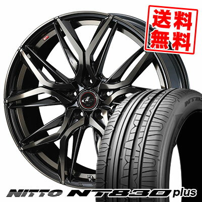215/45R17 91W ニットー NT830 plus LEONIS LM サマータイヤホイール4本セット 【取付対象】