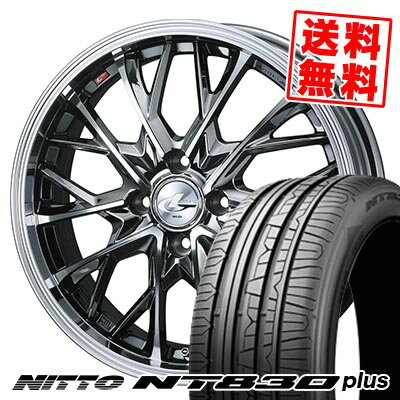 165/45R16 74W ニットー NT830 plus LEONIS MV サマータイヤホイール4本セット 【取付対象】