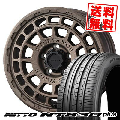 215/45R17 91W ニットー NT830 plus MUDVANCE X Type F サマータイヤホイール4本セット 【取付対象】