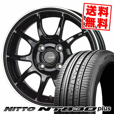 165/45R16 74W ニットー NT830 plus G-SPEED P-06 サマータイヤホイール4本セット 【取付対象】