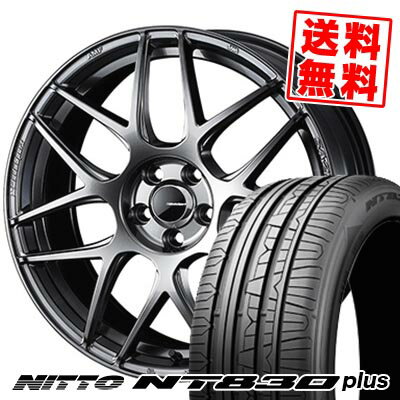 225/40R18 92Y NITTO ニットー NT830 plus WedsSport SA-27R ウェッズスポーツ SA-27R サマータイヤホイール4本セット 【取付対象】