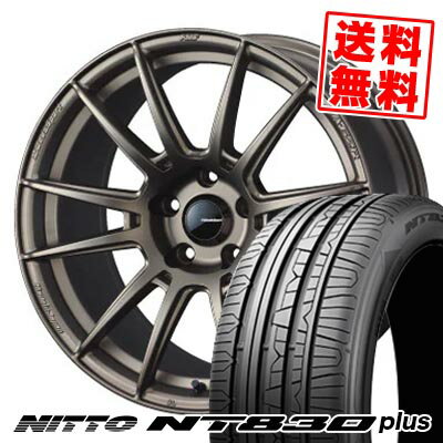 225/40R18 92Y ニットー NT830 plus WedsSport SA-62R サマータイヤホイール4本セット 【取付対象】