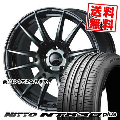 165/45R16 74W ニットー NT830 plus WedsSport SA-62R サマータイヤホイール4本セット 【取付対象】