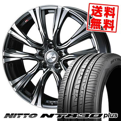 235/35R19 91W ニットー NT830 plus WEDS LEONIS VR サマータイヤホイール4本セット 【取付対象】