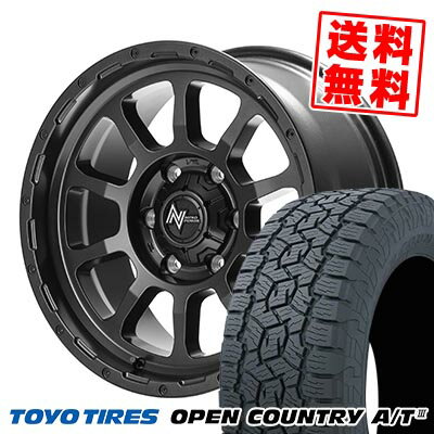 265/65R17 112H トーヨー タイヤ OPEN COUNTRY A/T NITRO POWER M10 PERSHING BARREL BLACK EDITION サマータイヤホイール4本セット 6Hホイール【取付対象】