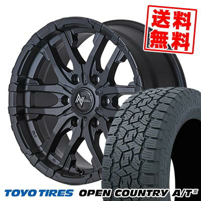 265/65R17 112H トーヨー タイヤ OPEN COUNTRY A/T NITRO POWER M26 CROSS FANG サマータイヤホイール4本セット 6Hホイール【取付対象】