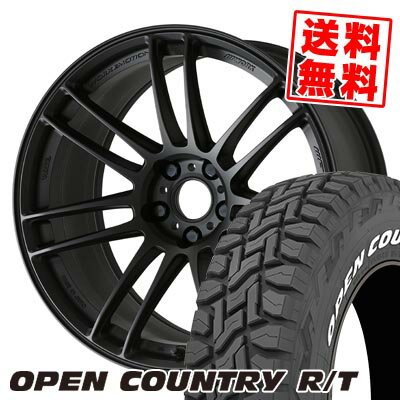 225/60R18 100Q トーヨータイヤ OPEN COUNTRY R/T WHITE LETTER WORK EMOTION ZR7 サマータイヤホイール4本セット 【取付対象】