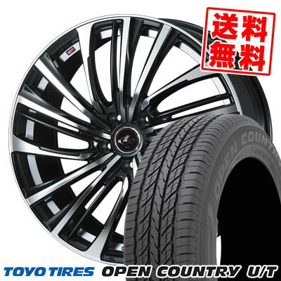 215/60R17 96V トーヨータイヤ OPEN COUNTRY U/T LEONIS FR サマータイヤホイール4本セット 【取付対象】