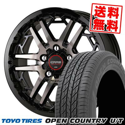 215/70R16 100H トーヨータイヤ OPEN COUNTRY U/T WORK CRAG T-GRABIC3 サマータイヤホイール4本セット 【取付対象】