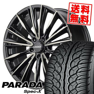 235/60R18 103V ヨコハマ PARADA SpecX PA02 RAYS VERSUS CRAFTCOLLECTION VOUGE LIMITED サマータイヤホイール4本セット 【取付対象】