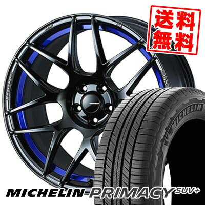 235/60R18 103V MICHELIN ミシュラン PRIMACY SUV+ WedsSport SA-27R ウェッズスポーツ SA-27R サマータイヤホイール4本セット 【取付対象】
