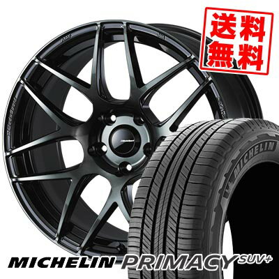 235/60R18 103V MICHELIN ミシュラン PRIMACY SUV+ WedsSport SA-27R ウェッズスポーツ SA-27R サマータイヤホイール4本セット 【取付対象】