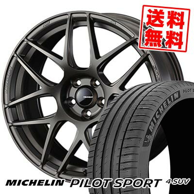 235/60R18 107W XL MICHELIN ミシュラン Pilot SPORT4 SUV WedsSport SA-27R ウェッズスポーツ SA-27R サマータイヤホイール4本セット 【取付対象】