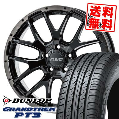 215/70R16 100H ダンロップ GRANDTREK PT3 HOMURA 2×7FA BLACK CLEAR EDITION サマータイヤホイール4本セット 【取付対象】