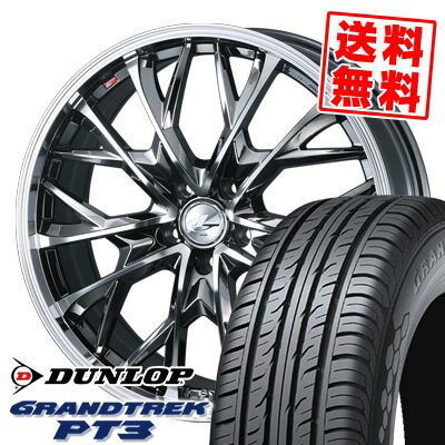 215/70R16 100H ダンロップ GRANDTREK PT3 LEONIS MV サマータイヤホイール4本セット 【取付対象】