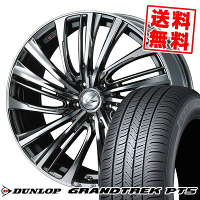 225/55R18 98V ダンロップ GRANDTREK PT5 LEONIS FR サマータイヤホイール4本セット 【取付対象】