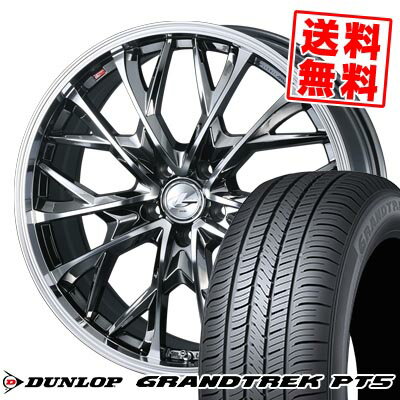 225/55R19 99V ダンロップ GRANDTREK PT5 LEONIS MV サマータイヤホイール4本セット 【取付対象】