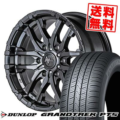 265/65R17 112H ダンロップ GRANDTREK PT5 NITRO POWER M26 CROSS FANG サマータイヤホイール4本セット 6Hホイール【取付対象】