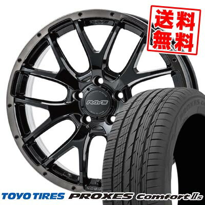 225/40R18 92W XL トーヨータイヤ PROXES Comfort2s HOMURA 2×7FA BLACK CLEAR EDITION サマータイヤホイール4本セット 【取付対象】