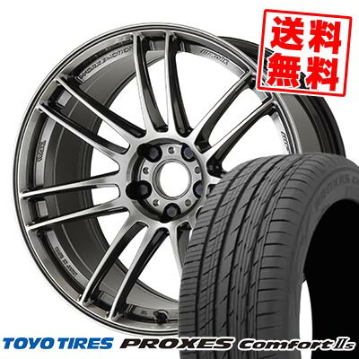 225/45R17 94W XL トーヨータイヤ PROXES Comfort2s WORK EMOTION ZR7 サマータイヤホイール4本セット 【取付対象】