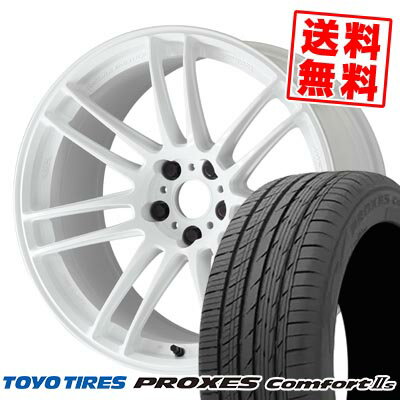 215/55R17 94V トーヨータイヤ PROXES Comfort2s WORK EMOTION ZR7 サマータイヤホイール4本セット 【取付対象】