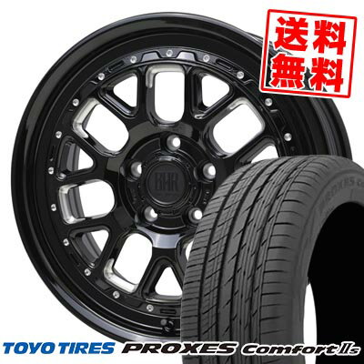 215/55R17 94V トーヨータイヤ PROXES Comfort2s BARKLEY HARDROCK HURON サマータイヤホイール4本セット 【取付対象】