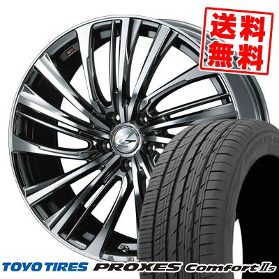 215/45R17 91W XL トーヨータイヤ PROXES Comfort2s LEONIS FR サマータイヤホイール4本セット 【取付対象】