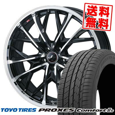 225/60R18 100V トーヨータイヤ PROXES Comfort2s LEONIS MV サマータイヤホイール4本セット 【取付対象】