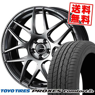 235/55R18 100V TOYO TIRES トーヨー タイヤ PROXES Comforts WedsSport SA-27R ウェッズスポーツ SA-27R サマータイヤホイール4本セット 