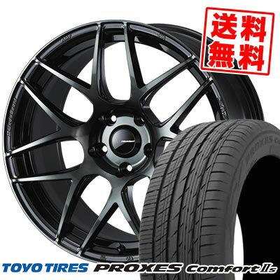 215/55R17 94V TOYO TIRES トーヨー タイヤ PROXES Comforts WedsSport SA-27R ウェッズスポーツ SA-27R サマータイヤホイール4本セット 【取付対象】