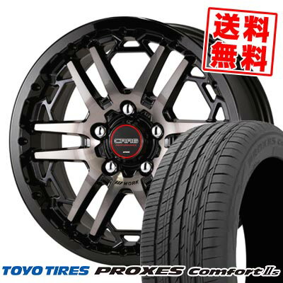 205/55R16 91V トーヨータイヤ PROXES Comfort2s WORK CRAG T-GRABIC3 サマータイヤホイール4本セット 【取付対象】