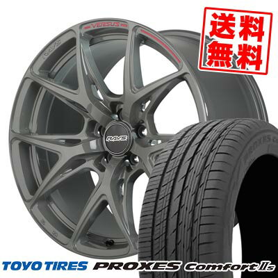 225/40R18 92W XL トーヨータイヤ PROXES Comfort2s RAYS VERSUS CRAFT COLLECTION VV21S サマータイヤホイール4本セット 【取付対象】