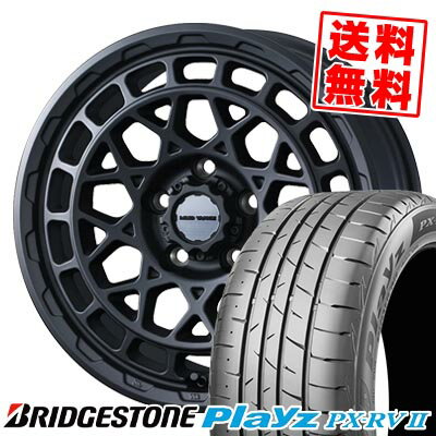 215/45R17 91W ブリヂストン Playz PX-RV2 MUDVANCE X Type M サマータイヤホイール4本セット 【取付対象】