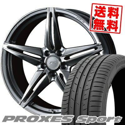 225/40R18 92Y XL トーヨー タイヤ PROXES sport WEDS F ZERO FZ-3 サマータイヤホイール4本セット 【取付対象】