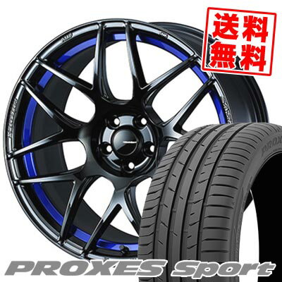 225/40R18 92Y XL TOYO TIRES トーヨー タイヤ PROXES sport WedsSport SA-27R ウェッズスポーツ SA-27R サマータイヤホイール4本セット 【取付対象】