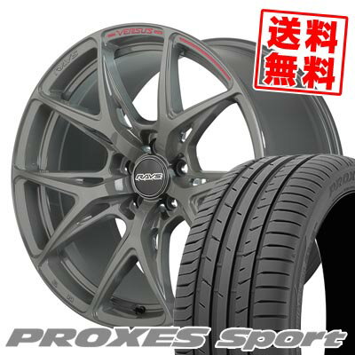 235/45R18 98Y XL トーヨータイヤ PROXES sport RAYS VERSUS CRAFT COLLECTION VV21S サマータイヤホイール4本セット 【取付対象】