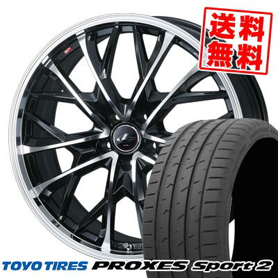 225/40R18 92Y XL トーヨータイヤ PROXES Sport2 LEONIS MV サマータイヤホイール4本セット 【取付対象】
