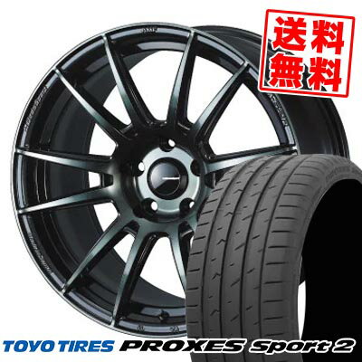 225/40R18 92Y XL トーヨータイヤ PROXES Sport2 WedsSport SA-62R サマータイヤホイール4本セット 【取付対象】