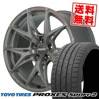 235/60R18 107W XL トーヨータイヤ PROXES Sport2 RAYS VERSUS CRAFT COLLECTION VV21S サマータイヤホイール4本セット 【取付対象】