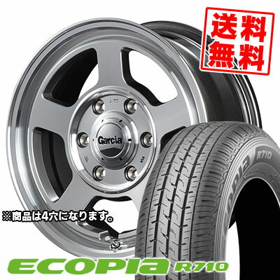 145/80R12 86/84N BRIDGESTONE ブリヂストン ECOPIA R710 エコピア R710 Garcia Chicago5 ガルシア シカゴ5 サマータイヤホイール4本セット