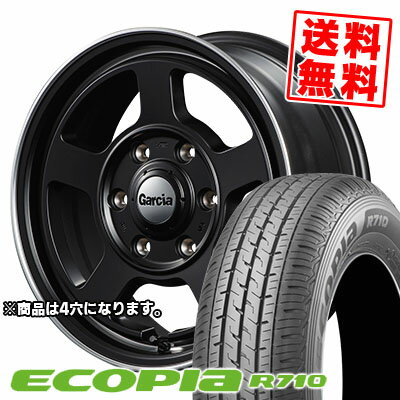 155/80R12 88/87N BRIDGESTONE ブリヂストン ECOPIA R710 エコピア R710 Garcia Chicago5 ガルシア シカゴ5 サマータイヤホイール4本セット