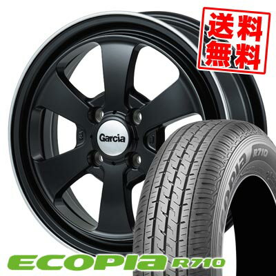 145/80R12 86/84N ブリヂストン ECOPIA R710 Garcia Dallas6 サマータイヤホイール4本セット 【取付対象】