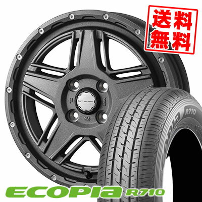 145/80R12 80/78N BRIDGESTONE ブリヂストン ECOPIA R710 エコピア R710 MUDVANCE 07 マッドヴァンス07 サマータイヤホイール4本セット