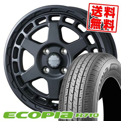 175/80R14 94/93N ブリヂストン ECOPIA R710 MUDVANCE X Type S サマータイヤホイール4本セット 【取付対象】