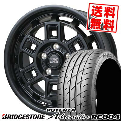 225/45R17 94W ブリヂストン POTENZA Adrenalin RE004 MAD CROSS AEVER サマータイヤホイール4本セット 【取付対象】