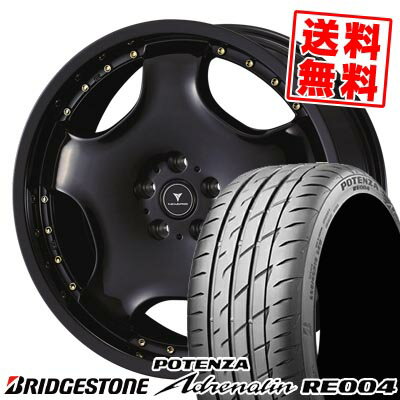 235/35R19 91W ブリヂストン POTENZA Adrenalin RE004 NOVARIS ASSETE D1 サマータイヤホイール4本セット 【取付対象】